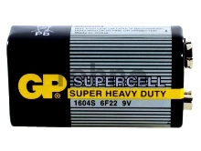 Батарея GP Supercell 1604S 6F22 9V (1шт)   