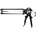 Пистолет для герметиков KRAFTOOL "INDUSTRIE 06673_z01, полуоткрытый, поворотный, 320мл, фото 1