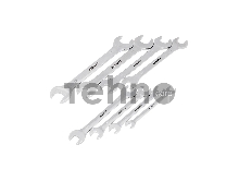 Набор ключей рожковых REXANT (8-24 мм), 8 шт., CrV, зеркальное хромирование