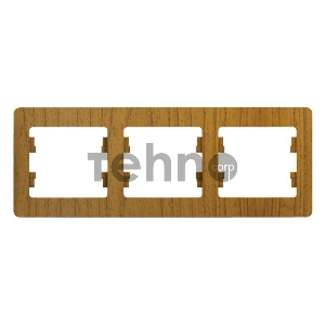 Рамка 3-м Glossa горизонт. дер. дуб SchE GSL000503