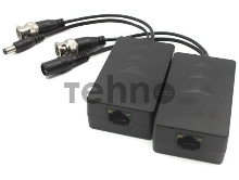 Приемопередатчик 1-канальный пассивный HDCVI/TVI/AHD видеосигнала по витой паре вместе с питанием