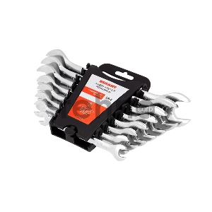 Набор ключей рожковых REXANT (8-24 мм), 8 шт., CrV, зеркальное хромирование