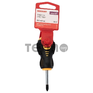 Отвертка крестовая PH 1х40 мм, двухкомпонентная рукоятка REXANT