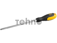 Отвертка JCB JSD018, хромомолибденовая сталь S2, двухкомпонентная рукоятка, магнитный наконечник, SL 8х200мм