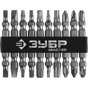 Набор бит Зубр 26089-H10 (10пред.) для шуруповертов