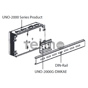 Брекет (скоба) ADVANTECH UNO-2000G-DMKAE для монтажа компьютеров UNO-22**/23**/24** на DIN рейку Advantech Брекет (скоба) ADVANTECH UNO-2000G-DMKAE для монтажа компьютеров UNO-22**/23**/24** на DIN рейку Advantech