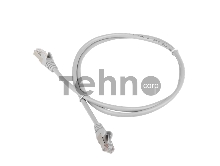 Патч-корд TWT FTP кат.6, с заливными колпачками, 0.5 м, серый