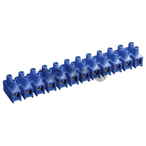 Зажим винтовой ЗВИ-5 н/г 1.5-4.0кв.мм 12пар син. IEK UZV6-005-04