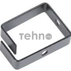 Органайзер кабельный одинарный 65x45 мм, цвет черный