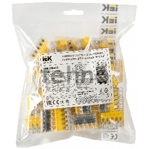 Клемма IEK СМК UKZ60-415-050 5x 0.2-0.4мм2 дл.19.2мм ш.30.4мм желтый (упак.:50шт)