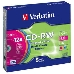 Диск CD-RW Verbatim 700Mb 12x Slim case (5шт) Color (43167), фото 2