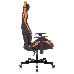 Кресло игровое Knight OUTRIDER черный/оранжевый ромбик эко.кожа с подголов. крестовина металл, фото 13
