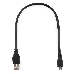 Кабель USB 2.0 Pro Gembird/Cablexpert AM/microBM 5P, 0.3м, экран, черный, пакет  CCP-mUSB2-AMBM-0.3M, фото 1