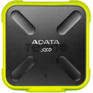 Внешний твердотельный жесткий диск 3.3 1TB ADATA SD700 External SSD ASD700-1TU31-CYL USB 3.1 Gen 1, 440/440, MTBF 2M, 3D V-NAND TLC, 800TBW, DWPD, IP68, Yellow, RTL