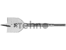 Сверло по дереву DEXX перьевое, шестигранный хвостовик, d=35мм, L-152мм 2945-35
