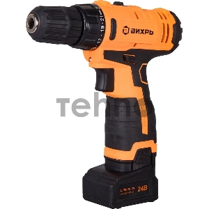 Вихрь Дрель-шуруповерт аккумуляторная ДА-24Л-2к 72/14/18