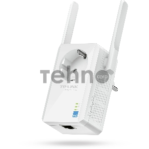 Сетевой адаптер TP-Link SOHO  TL-WA860RE 300Mbps Wireless N Wall Plugged Range Extender with AC Passthrough, QCA(Atheros), 2T2R, 2.4GHz, 802.11b/g/n, 1 10/100Mbps LAN port, Range Extender button, Range Extender mode, suppo поставляется без кабеля RJ-45