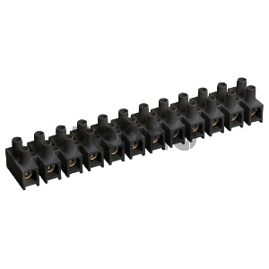 Зажим винтовой ЗВИ-20 н/г 4-10кв.мм 12пар черн. IEK UZV5-020-06