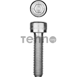Винт DIN 912, М10x45 мм, 5 кг (140 шт.), кл. пр. 8.8, оцинкованный, ЗУБР