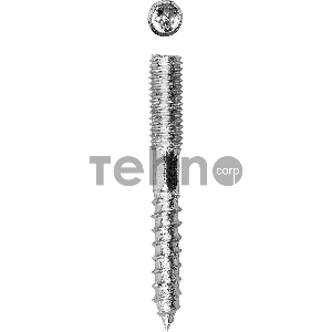 Шпилька сантехническая, шестигранник, Torx 25, М8x90мм, 900шт, оцинкованная, ЗУБР