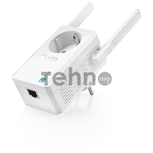 Сетевой адаптер TP-Link SOHO  TL-WA860RE 300Mbps Wireless N Wall Plugged Range Extender with AC Passthrough, QCA(Atheros), 2T2R, 2.4GHz, 802.11b/g/n, 1 10/100Mbps LAN port, Range Extender button, Range Extender mode, suppo поставляется без кабеля RJ-45