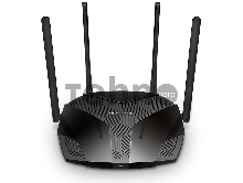 Роутер Mercusys MR70X AX1800 Dual-Band WiFi 6 Router, 574 Mbps at 2.4 GHz + 1201 Mbps at 5 GHz,  4× Fixed External Antennas, 3× Gigabit LAN Ports, 1× Gigabit WAN Port, 1024-QAM, OFDMA, Router/Access Point Mode, MU-MIMO, WPA3, TWT, BSS Color