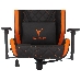 Кресло игровое Knight OUTRIDER черный/оранжевый ромбик эко.кожа с подголов. крестовина металл, фото 18