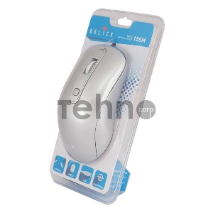 Мышь Oklick 155M серебристый оптическая (1600dpi) USB (3but)
