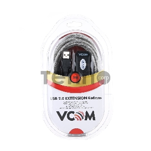 Кабель VCOM VUS7049-5M  USB2.0-repeater, удлинительный активный <Am-->Af> 5м