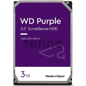 Жесткий диск WD SATA-III 3TB WD33PURZ Surveillance Purple (5400rpm) 64Mb 3.5 Жесткий диск WD SATA-III 3TB WD33PURZ Surveillance Purple (5400rpm) 64Mb 3.5