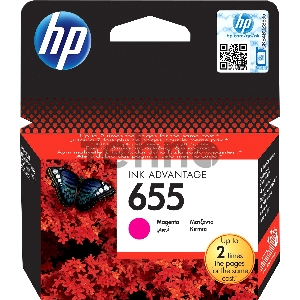 Картридж струйный HP 655 CZ111AE пурпурный для HP DJ IA 3525/4615/4625/5525/6525 (600стр.)