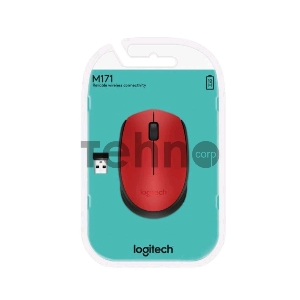 Мышь 910-004641 Logitech Wireless Mouse M171, Red