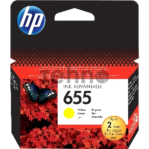 Картридж струйный HP 655 CZ112AE желтый для HP DJ IA 3525/4615/4625/5525/6525 (600стр.)
