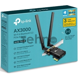 Адаптер PCI Express TP-Link Archer TX55E AX3000 Wi-Fi 6 Bluetooth 5.2