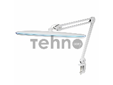 Лампа настольная бестеневая REXANT, струбцина, «Blue Stream», 117 SMD LED, диммер (4 уровня), белая