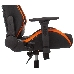 Кресло игровое Knight OUTRIDER черный/оранжевый ромбик эко.кожа с подголов. крестовина металл, фото 11