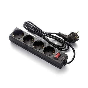 Удлинитель ExeGate EX279398RUS EC-4-5B (4 розетки, 5м, евровилка, черный)