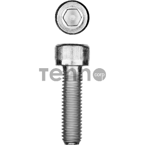 Винт DIN 912, М12x25 мм, 5 кг (140 шт.), кл. пр. 8.8, оцинкованный, ЗУБР