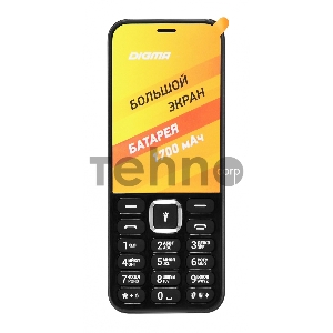 Мобильный телефон Digma C281 Linx 32Mb черный моноблок 2Sim 2.8 240x320 0.08Mpix GSM900/1800 MP3 microSD