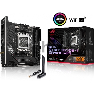 Материнская плата ASUS ROG STRIX X670E-E GAMING WIFI, Socket AM5, X670, 2*DDR5, HDMI + 2xUSB4, 2xSATA3 + RAID, M2, Audio, Gb LAN, USB 3.2, USB 2.0, mIATX; 90MB1B70-M0EAY0