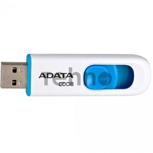 Флеш Диск AData 16Gb C008 AC008-16G-RWE USB2.0 белый