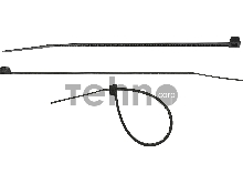 Хомуты-стяжки черные ХС-Ч, 3.6 х 150 мм, 100 шт, нейлоновые, СИБИН