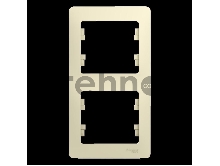 Рамка 2-м Glossa верт. беж. SchE GSL000206