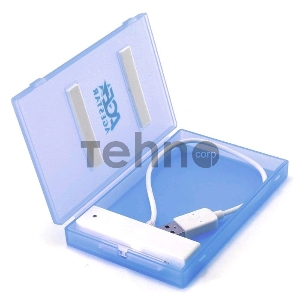 Контейнер для HDD AgeStar Внешний корпус 2.5 SATA HDD/SSD AgeStar SUBCP1 (BLUE) USB2.0, пластик, синий, безвинтовая конструкция (10612)