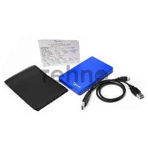 Контейнер для HDD Gembird EE2-U2S-40P-B Внешний корпус 2.5 Gembird EE2-U2S-40P-B, синий, USB 2.0, SATA, пластик