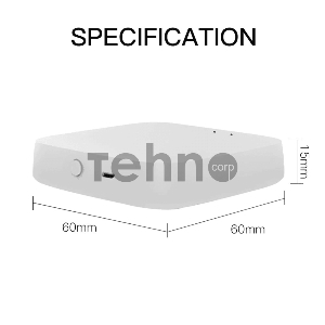 Шлюз Bluetooth MOES Multi-mode Gateway MHUB-W, WLAN & Wi-Fi 2.4GHz, Wi-Fi 2.4GHz & ZigBee & BLE & Mesh, USB, белый