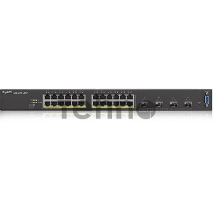 Коммутатор ZYXEL XGS2210-28HP, 24 port Gigabit L2 managed PoE+ switch, 375 Watt, 4x 10G