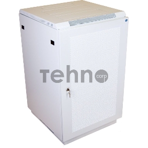 Шкаф телекоммуникационный напольный 27U (600x800) дверь перфорированная 2 шт. (ШТК-М-27.6.8-44АА) (2 коробки)