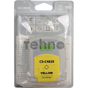 Картридж струйный Cactus CS-C4838 желтый для №11 HP 2000/2500/1000/1100/1200 (29ml)