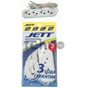 Удлинитель ДЖЕТТ РС-4 без з/м, 4р*3м ( провод ШВВП ) (50) 155-083 Удлинитель ДЖЕТТ РС-4 без з/м, 4р*3м ( провод ШВВП ) (50) 155-083
